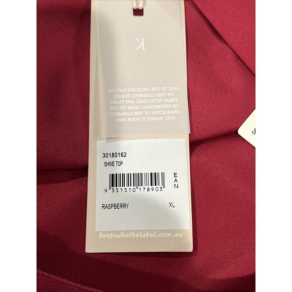 Anthropologie Ruffled One-Shoulder Top by Keepsake $168 Sz XL- NWT - Picture 12 of 12